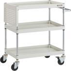 ショッピングPSハンガー トラスコ中山 TRUSCO ツールワゴン ファルコンワゴン 750X500 短パネル付 ホワイト FAW-973PS-W [1-219-5072]