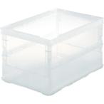 トラスコ中山 薄型折りたたみコンテナスケル 50L 透明 TSK-O50B TM [A180301]