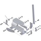 トラスコ中山 TRUSCO 板金用切断機レバーシャP-2用部品 NO.26六角ナット P2026 [1-488-7182]