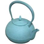 ショッピング南部鉄瓶 池永鉄工 南部鉄瓶 梔子 あられ文様（小）青竹  [D012103]