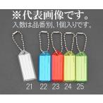 エスコ ESCO  【個人宅不可】 24x57mm ネームタグ（グリーン） EA956VL-25 [2-5797145]