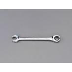 エスコ ESCO  【個人宅不可】 6mm ダブルラチェット片目片口スパナ EA684RA-6 [2-5939729]