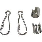 ユタカメイク 金具 紐用ナスカンセット 細丸紐用B3mm×A23m JN-01  [284-014839]