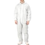 カジメイク 不織布つなぎ服 白 LL 5000-01-LL [289-500117]