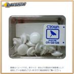 クラウン カラー画鋲 20本 白 [3634] CR-GB128-W [405-058620]