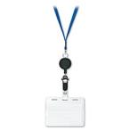 ソニック リール式吊下名札　青　２枚収納タイプ NF-418-B [482-021496]