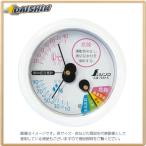 シンワ測定 温室時計 F-3S 熱中症注意 丸型 6.5cm ホワイト No.70515 [53-70515]