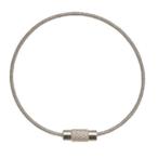 水本機械製作所 水本 キーワイヤーホルダー ワイヤー径1mm全長120mm クリアー KW-10120-C [68-010837]