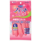 エステー化学 ファミリー やわらかフィット 天然ゴム 中厚手 L ピンク ST74323 [69-743230]