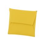 ショッピングHERMES 【新品同様】HERMES バスティア B刻印 小銭入れ コインケース メンズ レディース財布 ヴォーエプソン イエロー 4128730ｍ