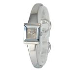 ショッピングgucci 【美品】GUCCI 腕時計 Gフレーム バングルウォッチ レディース 128.5 ステンレススチール GG ブラウン文字盤 5624610m【中古】