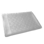 ショッピングVUITTON 【美品】LOUIS VUITTON モノグラム ラメ ロング ストール Ｍ75236 シルバー ジャガード織 シルク ナイロン ポリエステル LVロゴ ブランド小物 5s60822m【中古】