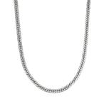 [ прекрасный товар ] колье Pt850 плоский двойной 6 поверхность 15.8g 51cm платина серебряный 609735m [ б/у ]