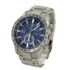 【美品】 CITIZEN アテッサ アクトライン ダイレクトフライト エコドライブ AT8181-63L H800-T025862 チタン ブルー文字盤 メンズ腕時計 6108735m 【中古】