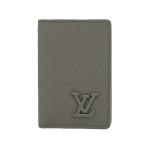 [ превосходный товар ]LOUIS VUITTON бур nai The -dupo Sure ero грамм футляр для карточек складывающийся пополам футляр для визитных карточек M82277 кожа хаки Louis Vuitton 6125551m[ б/у ]