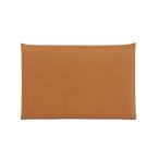 [ не использовался товар ] Hermes karu vi футляр для карточек футляр для визитных карточек vo- Epson Gold оттенок коричневого B. бренд мелкие вещи HERMES 6144544m[ б/у ]