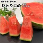 ショッピングスイカ すいか スイカ 熊本 夢大地 ひとりじめ 西瓜 秀品 Lサイズ 1玉 1.5kg 光糖度センサー検査済 糖度保証 送料無料 小玉西瓜 ギフト