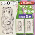 アマビエ 2本 疫病退散 本醸造 720ml瓶 日本酒 柴崎酒造 船尾瀧 坂東三十三観音第16番札所・水沢観音 祈願酒 ぐんまのお酒　