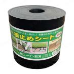 【在庫有・即納】園芸用 根止めシート 10m巻　芝・龍のヒゲ等のハミ出し防止 菜園 仕切り 土留め エーワン