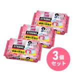 【まとめ買い】花王 Kao トイレクイックル ストロング プレミアムローズの香り つめかえ用 16枚×3個セット トイレ掃除 便座 尿ハネ 掃除用シート