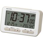 ショッピング目覚まし時計 RHYTHM(リズム) 目覚まし時計 フィットウェーブD234 ベージュ 8RZ234SR38　カレンダー表示 温度・湿度表示 デジタル表示