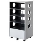 【I】宮武製作所 ゲーム機ラック ホワイト ブラック GRK-002 新生活 インテリア 家具 おしゃれ デザイン 【代引不可】