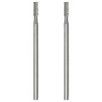 プロクソン ハイスビット 2本 ミニルーター専用  シャフト径2.35mm 棒型2.3mm PROXXON No.26721 彫刻 切削