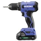 【在庫有・即納】HiKOKI(ハイコーキ) 18V コードレスドライバドリル FDS18DA(2BG)　バッテリー×2・急速充電器(UC18YKSL) ・ケース付
