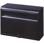 グリーンライフ(GREEN LIFE)  スチール郵便ポスト　マットブラック FH-50(MBK)　A4サイズ対応 /南京錠用鍵穴付き/郵便受け/新聞受け