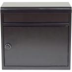 ポスト 郵便ポスト 置き配 郵便受け 新聞受け 郵便 メール便 新聞 片手で開閉ポストダイヤル錠付 横開き マットブラック FH-614DK(MBK) グリーンライフ