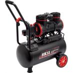 ショッピング即納 【在庫有・即納】SK11 エアコンプレッサ SW-102 SW-L20MPF-01 オイルフリー式 静音 エアーコンプレッサー 電動工具 工具 藤原産業