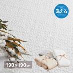 【I】 萩原綿100％のイブルラグマット デコール 600009621 アイボリー 190×190cm 洗える キルティング コットン