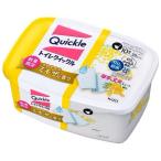 【在庫有・即納】花王 トイレクイックル 容器入 10枚入 ミモザの香り　トイレ用洗剤 トイレ用掃除シート