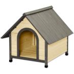 ウッディ犬舎 WDK-900 ブラウン アイリスオーヤマ ｜ 犬小屋 ドッグハウス 屋外 木製 ログハウス