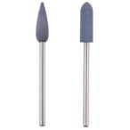 プロクソン 軸付きゴム砥石320 2種セット 仕上げ 軸径2.35mm 320番 PROXXON No.28604 ミニルーター専用 砲弾型5.0・6.0mm