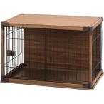 【I】【代引不可】アイリス  インテリアウッディサークル PIWS-960 ダークブラウン  ペット用  幅97.5×高63.5cm 犬舎【北海道・沖縄・離島不可】