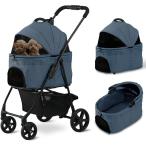  Iris o-yama3WAY домашнее животное Cart TPC-990 темно-синий маленький размер собака средний собака складной разъемная модель Cart Carry Drive box домашнее животное Cart 