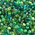 ショッピングぽっきり 【4パックセット】【送料無料】店長おすすめ！丸小ビーズ 高品質日本製 ワンコイン500円ぽっきり・たっぷり45ｇ・丸小ミックスビーズ・フォレスト