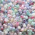 ショッピングぽっきり 【送料無料】丸小ビーズ 高品質日本製 ワンコイン500円ぽっきり・たっぷり45ｇ・丸小ミックスビーズ・パステル【丸小ビーズ 約1.9mm 約4300ヶ】