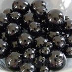天然石 パワーストーン ビーズ 「ワンコイン500円ぽっきり」「天然石ブラックオニキスミックス(天然/染め)」 ラウンド約4-10mm 約27g