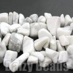 Yahoo! Yahoo!ショッピング(ヤフー ショッピング)天然石 パワーストーン ビーズ 「ハウライト（天然）」 さざれ 約5x8-15mm 1連（約78-90cm）