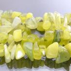 Yahoo! Yahoo!ショッピング(ヤフー ショッピング)天然石 パワーストーン ビーズ 「オリーブジェイド（天然）」 さざれ 約5x8-15mm 1連（約78-90cm）