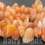 Yahoo! Yahoo!ショッピング(ヤフー ショッピング)天然石 パワーストーン ビーズ 「レッドアベンチュリン（天然）」 さざれ 約5x8-15mm 1連（約78-90cm）