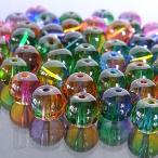 Yahoo! Yahoo!ショッピング(ヤフー ショッピング)ガラス ビーズ トロピカル丸玉ミックス（スプレーペイント） 約8mm （約35g）