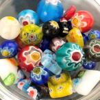 『4パック分おまとめセット』 ガラス ビーズ 「ワンコイン500円ぽっきり」「人気和風ガラスビーズミックス」 約5-12mm 約25g 「福袋」