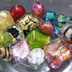 ベネチアン ビーズ 「訳ありベネチアン20ｇパック」「丸玉以外の形のいろいろミックス 約6-12mm」