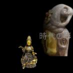 【時代の彩】中国古美術『自在観音菩薩』銅鍍金宝石装飾 仏像 精巧造形 古美術 骨董 アンティーク  純銅製 高浮彫 手彫り 古美味 時代物 置物 R07110314