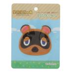 稲垣服飾 あつまれどうぶつの森 あつ森 BIGワッペン たぬきち シールアイロン両用接着 [01] 〔メール便対象〕