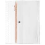 roru балка n с карманом память хранение покрытие A5 свет розовый кольцо застежка-молния мелкие вещи место хранения сделано в Японии Dell foniks[01]