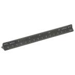 ドラパス カラー三角スケール 15cm 黒 製図用 軽量 ポケット用 一般向け [02]